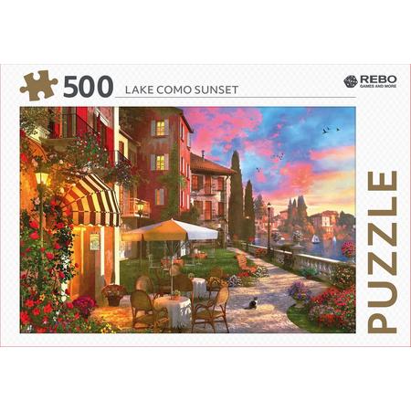 Rebo legpuzzel 500 stukjes - Lake Como sunset
