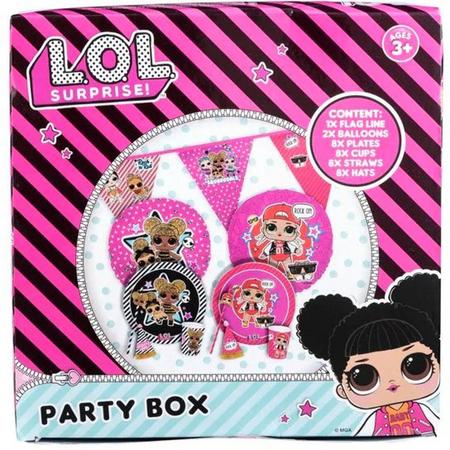 L.O.L. Surprise! feestpakket - Multicolor - Karton / Plastic - 8 personen