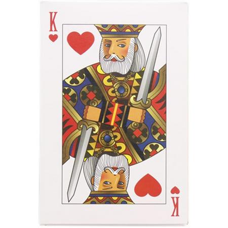 Speelkaarten XL - Multicolor - Karton - 12,5 x 19 cm