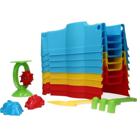 Stapelbare Zandbak voor kinderen – Multicolor - 87x87x12cm - Tuin
