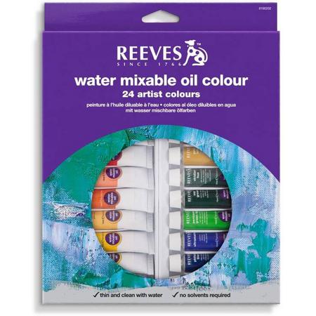 Reeves Water mixable oilcolour 24 tubes