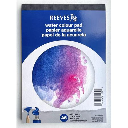 Reeves- Watercolourpad A5 - 12 vel - 190 grs