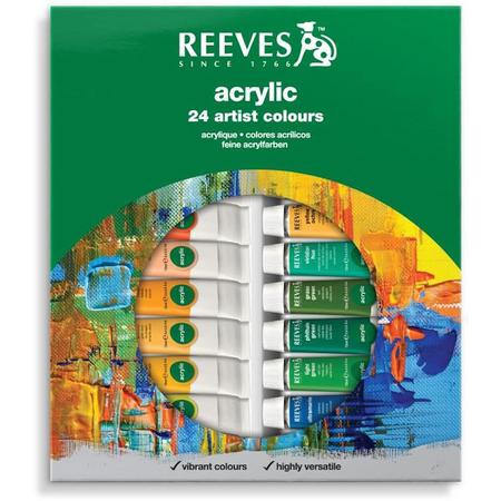 Reeves acrylverf set 24 tubes