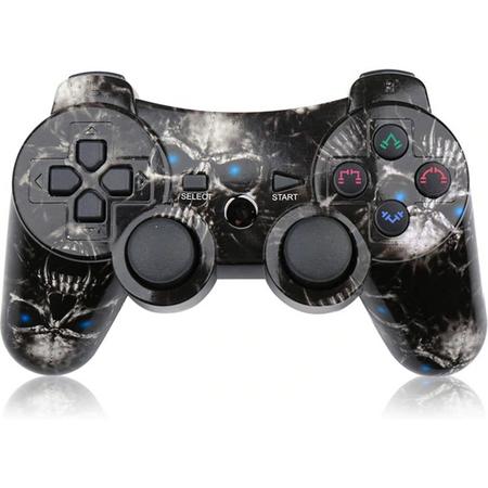PS3 Wireless Dualshock Controller - Bluetooth Draadloze Controller - Zwarte Schedels