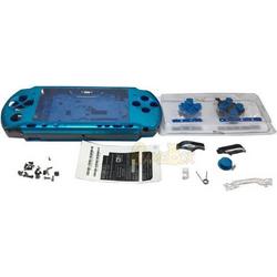 Vervangende behuizing shell voor de Sony PSP 3000 Aqua Blauw
