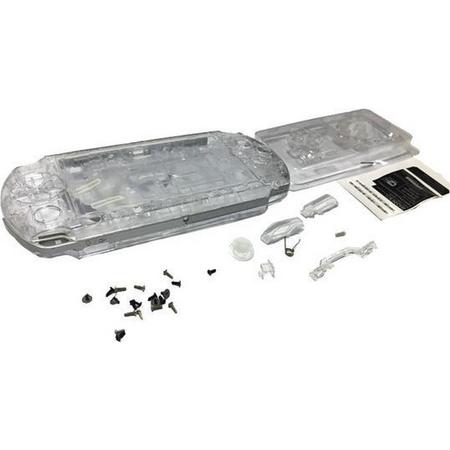 Vervangende behuizing shell voor de Sony PSP 3000 Transparant wit