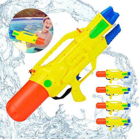 relaxdays 5 x waterpistool - super soaker kinderen - waterkanon - water pistool - 1.8 L