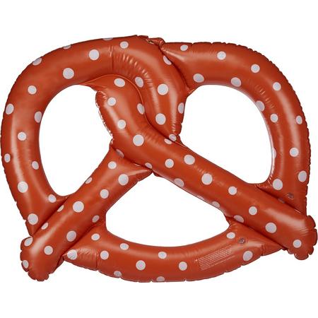 relaxdays Opblaasbare pretzel - krakeling - zwemband - Oktoberfest - decoratie - XXL