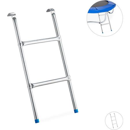 relaxdays Trampoline ladder - trampoline trapje - trampolinetrap - trap - accessoires M