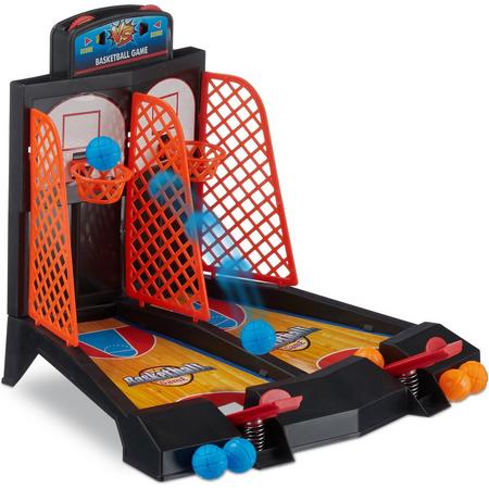 relaxdays basketbal tafelspel - basketbalspel tafelmodel - mini basketball-tafelspel