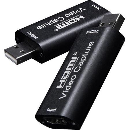 HDMI Capture Card - HDMI naar USB - Video Capture - Record direct met Gamen, Streamen, Video Bellen en Live Casts - Video Capture