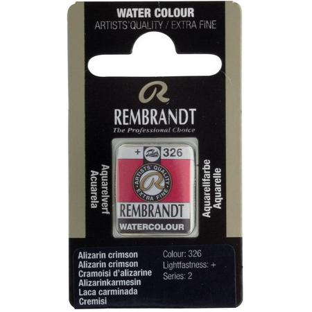 Rembrandt water colour napje Alizarin Crimson (326)