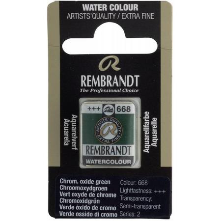 Rembrandt water colour napje Chrom. Oxide Green (668)
