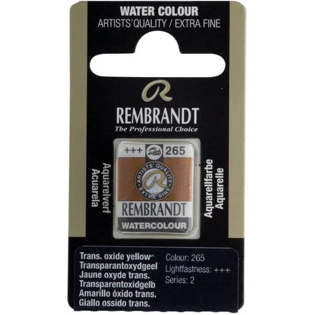 Rembrandt water colour napje Transparent Oxide Yellow (265)
