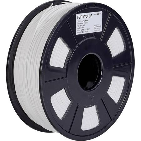 Filament Renkforce ABS kunststof 1.75 mm Wit 1 kg