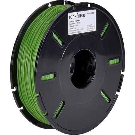 Filament Renkforce Flexibel filament 1.75 mm Groen 500 g