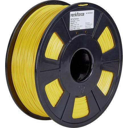 Filament Renkforce PETG 1.75 mm Geel 1 kg