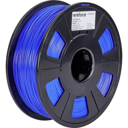 Filament Renkforce PLA kunststof 1.75 mm Blauw 1 kg