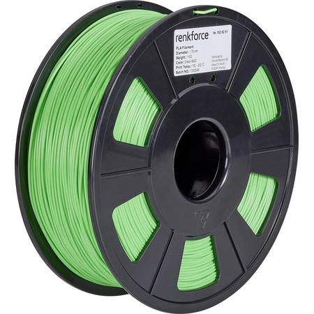 Filament Renkforce PLA kunststof 1.75 mm Groen 1 kg