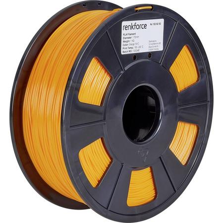 Filament Renkforce PLA kunststof 1.75 mm Oranje 1 kg