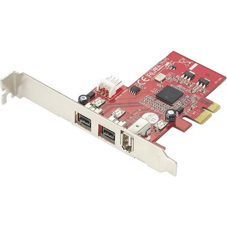 Renkforce 3 ports FireWire 800 controller card PCIe