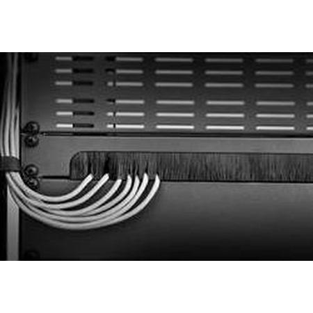 Renkforce RF-3429142 19 inch Server rack cabinet brush strip 1 U Black