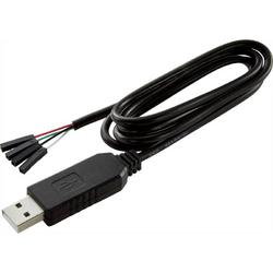 Renkforce USB/TTL Jumper-kabel Raspberry Pi [1x USB-A 2.0 stekker - 4x Draadbrug-bus] 1.00 m Zwart