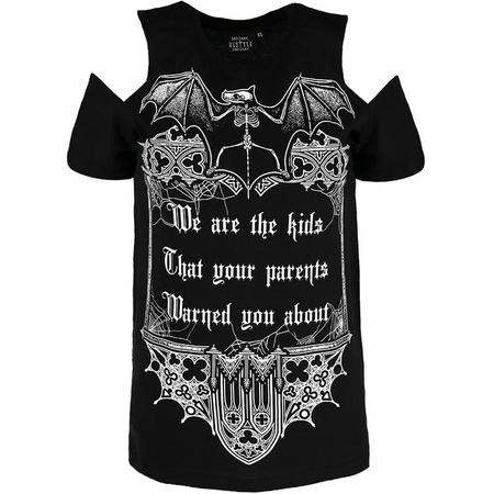 We are the kids oversized dames T-shirt zwart L Restyle
