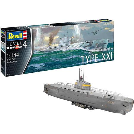 1:144 Revell 05177 German Submarine Type XXI Plastic kit