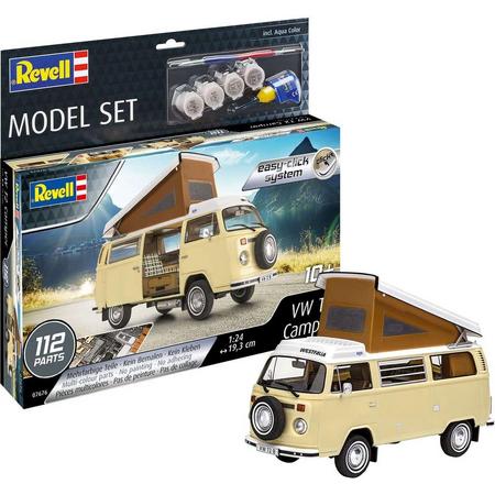 1:24 Revell 67676 Volkswagen T2 Camper Bus - Easy Click System - Model Set Plastic kit