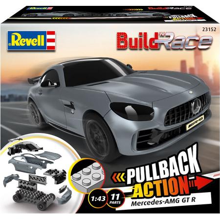 1:43 Revell 23152 Build n Race Mercedes-AMG GT R - grey Plastic kit
