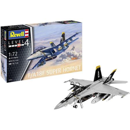 1:72 Revell 63834 F/A-18F Super Hornet Plane - Model Set Plastic kit