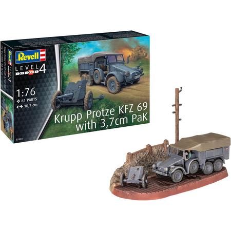 1:76 Revell 03344 Krupp Protze KFZ 69 with 3,7cm Pak Plastic kit