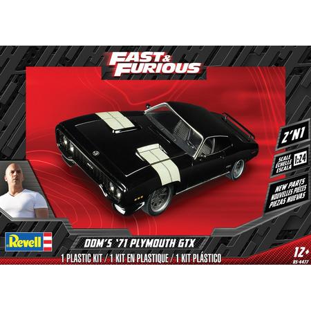 Revell - Fast & Furious - Doms 71 Plymouth GTX - schaal 1:24 - kit