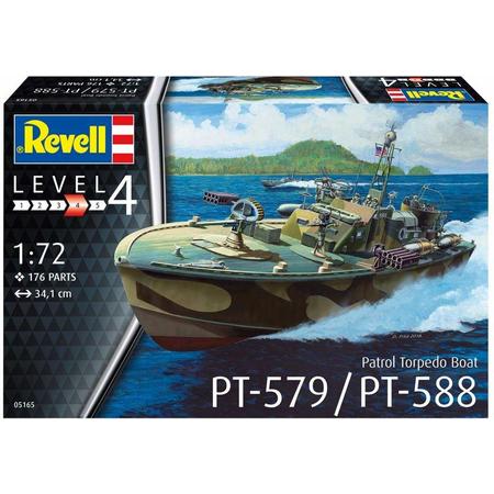 Revell 05165 modelbouwkit 1:72 PT-579/PT-588 Patrol Torpedo Boat