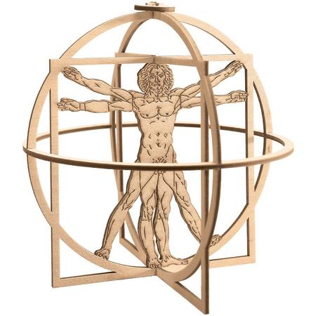 Revell Leonardo da Vinci Vitruvian Man houten model