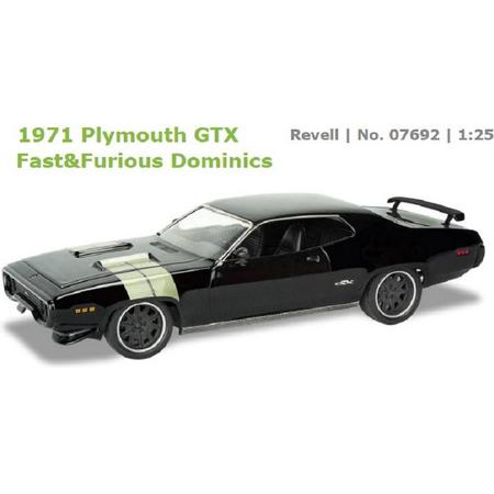 Revell Plymouth GTX 1971 The fast and the Furious (modelbouw,1:24)