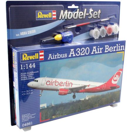 Revell Vliegtuig Airbus A320 Air Berlin - Bouwpakket - 1:144