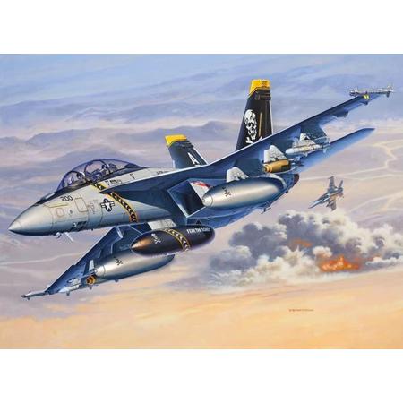 Revell Vliegtuig F/A-18F Super Hornet Twin Seater - Bouwpakket - 1:72