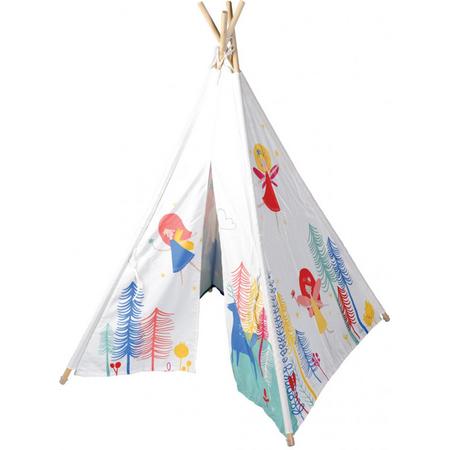 Rex London - Princes - Tipi Tent - Speeltent - Wigwam - Kinder Tipi - Indianentent - Speeltent voor Kinderen - Tipi tent voor Kids - Wigwam Roze - Een lekker plekje voor de kids!