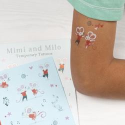 Tattoos - Rex London - Tijdelijke tattoo - Mimi and Milo - Temporary tattoo - 2sheets - Muizentattoo - Cadeautje