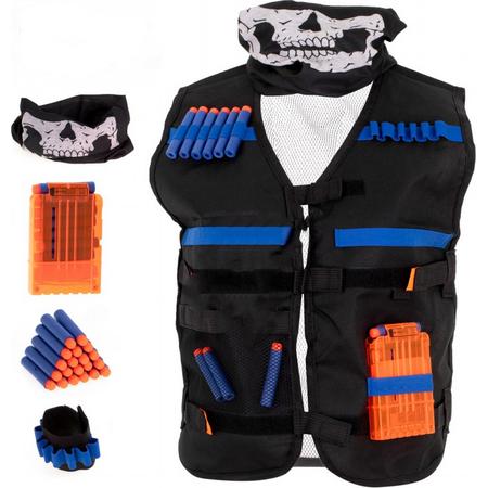 Tactical Vest - Geschik voor Nerf - Dartwerpers - Speelgoed Blaster - Schietspeelgoed - Inclusief Pijltjes, Magazijn & Bandana - Rheme