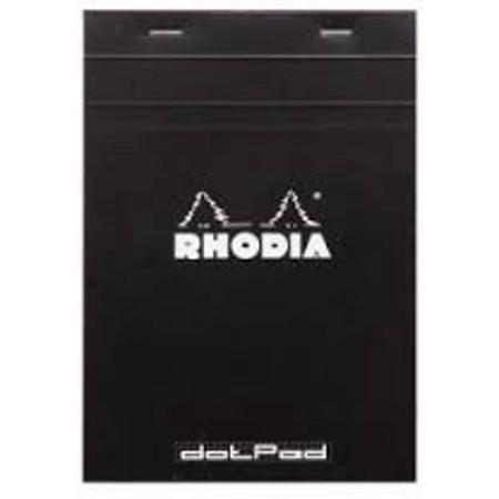 Dot Pad Rhodia No.18 - Formaat  A4 - 160 paginas - Zwarte  Kaft