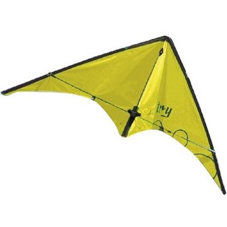 Rhombus Vlieger Stunt Try Geel 38 X 110 Cm