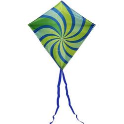   junior diamond vlieger groen voor kinderen 65 x 65 cm - Kindervlieger - Strandspeelgoed - Buitenspeelgoed