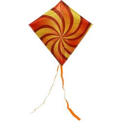   junior diamond vlieger oranje voor kinderen 65 x 65 cm - Kindervlieger - Strandspeelgoed - Buitenspeelgoed