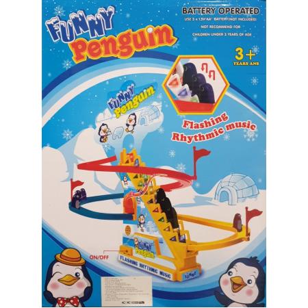 Funny Penguin - Kids Grappige Pinguïn Traplopen Speelgoed voor Kinderen Met Lichtjes & Muziek