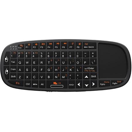 Rii Mini Wireless Keyboard i10 RF Draadloos QWERTY Engels Zwart toetsenbord