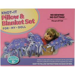 Knot -A- Pillow and Blanket for Your Doll