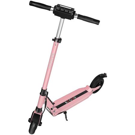 Road Master Elektrische Step Electric Scooter,voor Kinderen en Volwassenen, Opvouwbaar, Lichtgewicht, Aanpasbare Hoogte - Roze